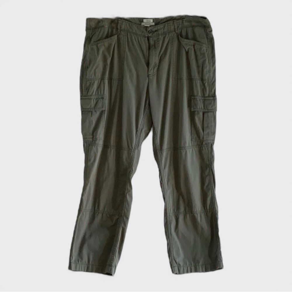 Women’s Olive Cargo Jeans - Casual Utility Pants